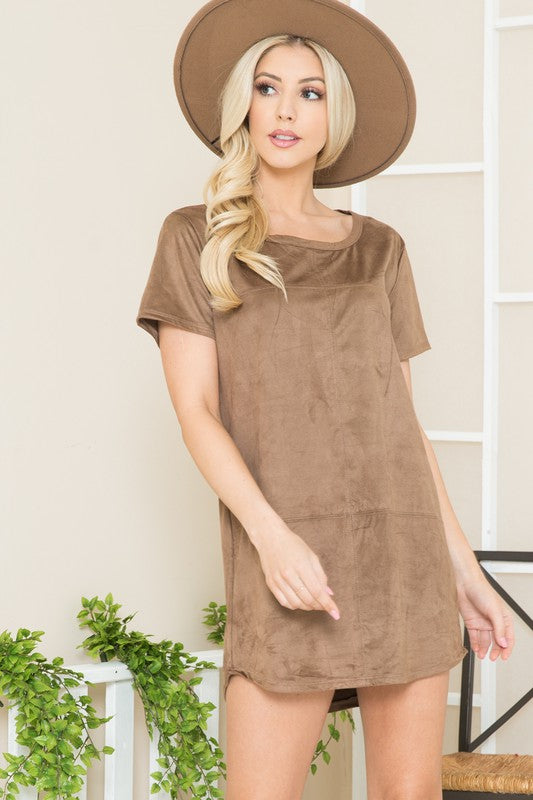 Micro Sued Tunic Dress