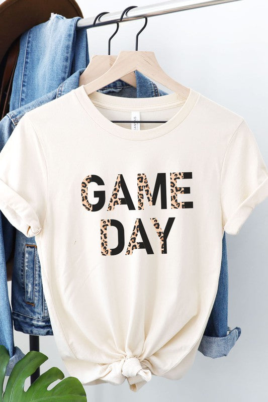 Game Day Leopard Graphic Tee