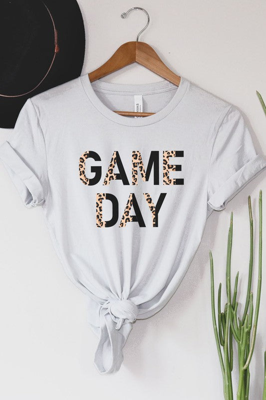 Game Day Leopard Graphic Tee