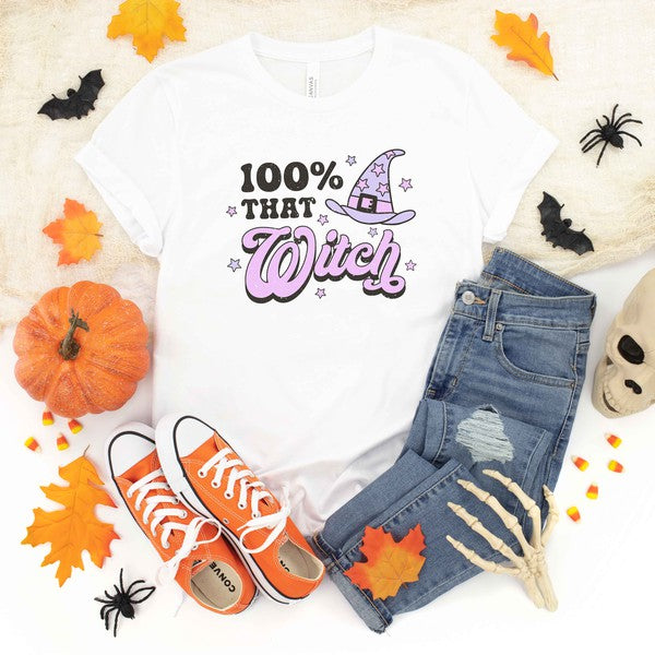 Purple 100 That Witch Short Sleeve Tee