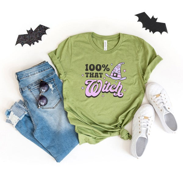 Purple 100 That Witch Short Sleeve Tee