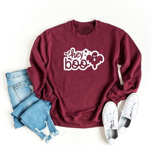 Hey Boo Ghost Graphic Sweatshirt